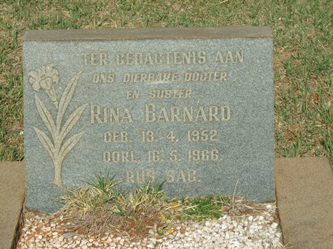 BARNARD Rina 1952-1966