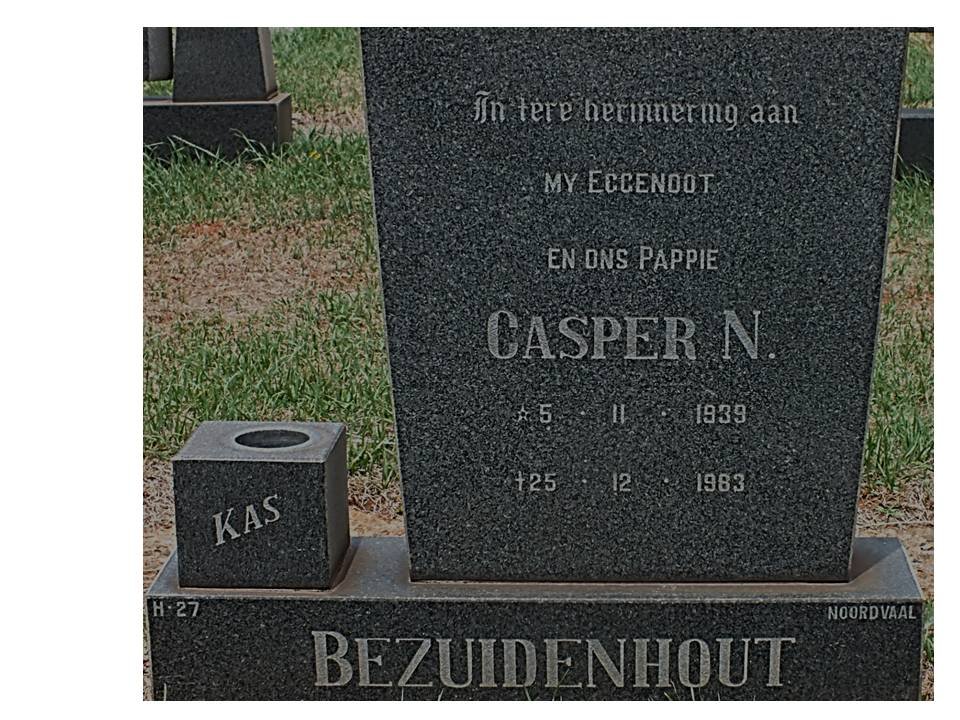 BEZUIDENHOUT Casper N. 1939-1983