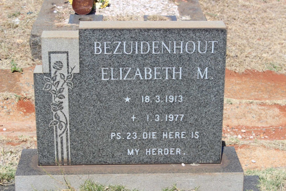 BEZUIDENHOUT Elizabeth M. 1913-1977