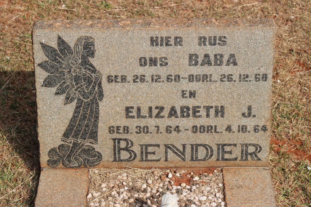BENDER Baba 1960-1960 :: BENDER Elizabeth J. 1964-1964