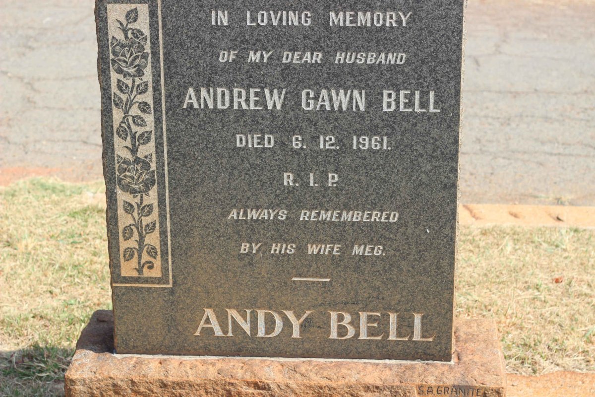 BELL Andrew Gawn -1961