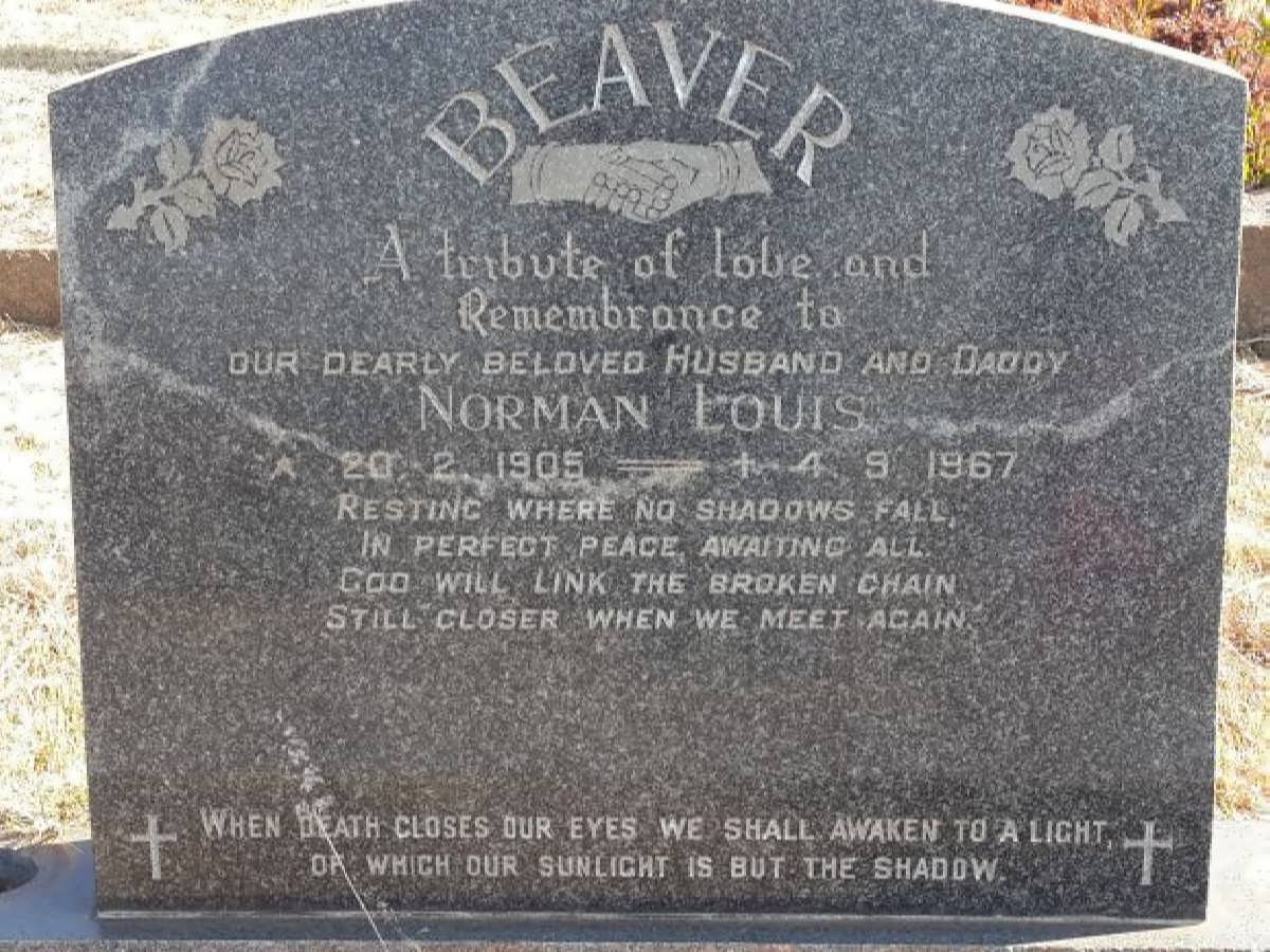 BEAVER Norman Louis 1905-1967