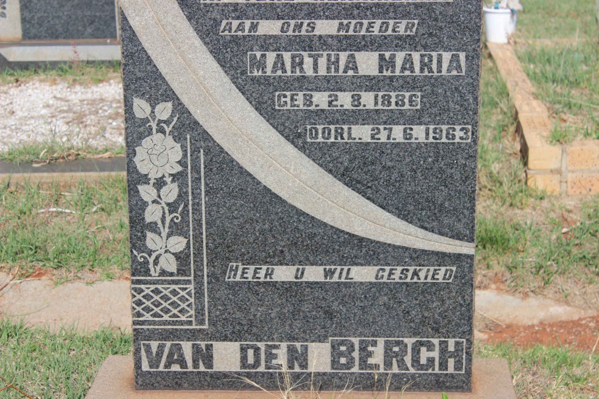 BERGH Martha Maria, van den 1886-1963