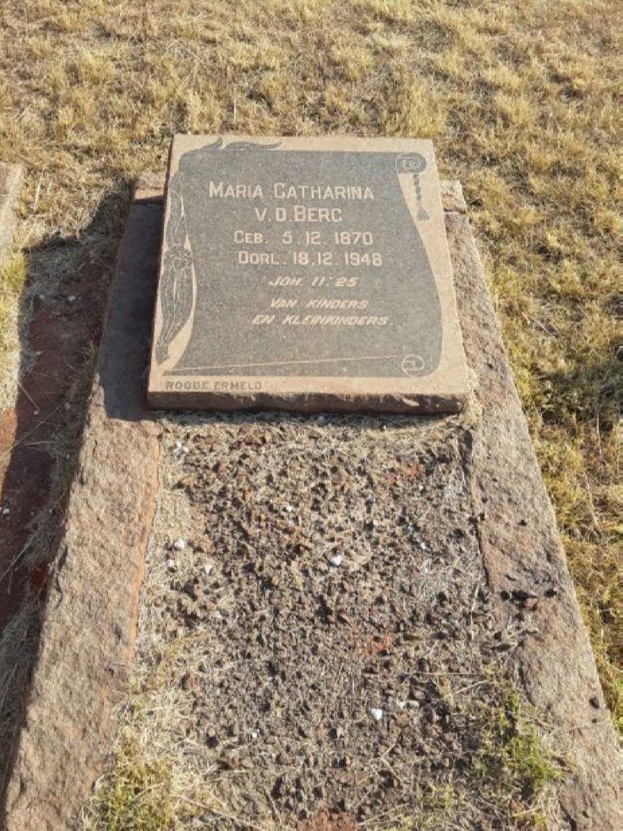 BERG Maria Catharina, v.d. 1870-1948