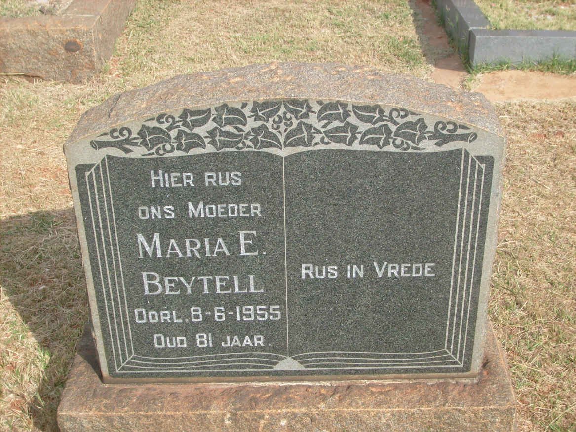 BEYTELL Maria E. -1955