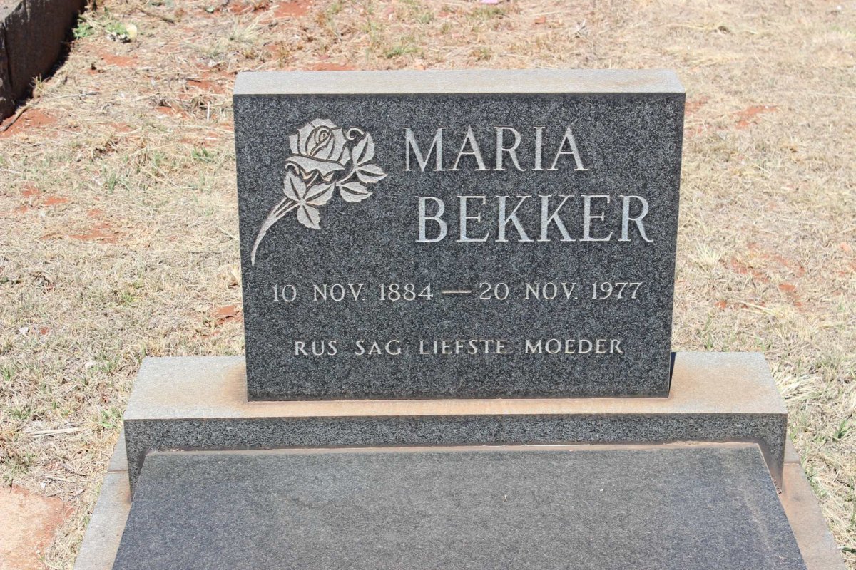 BEKKER Maria 1884-1977