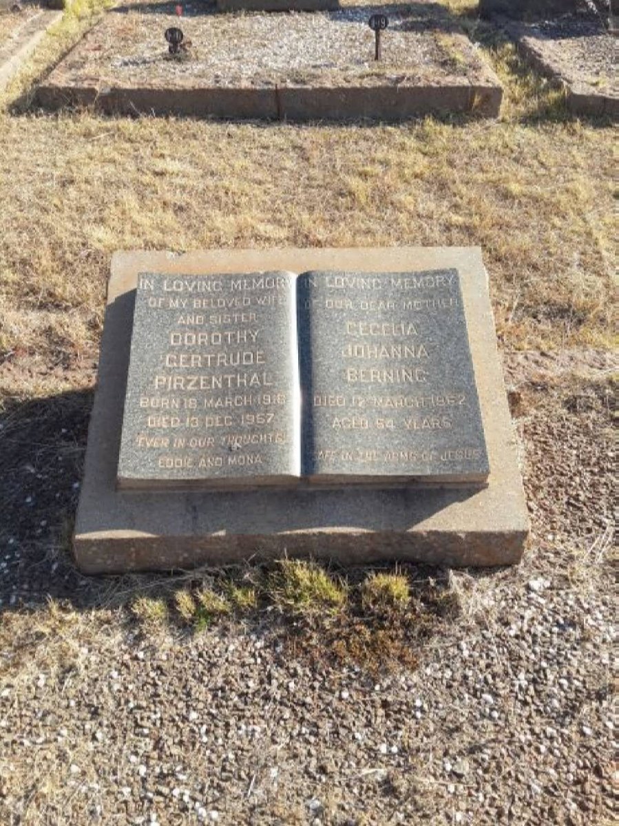 BERNING Cecelia Johanna -19?2 :: PIRZENTHAL Dorothy Gertrude 1916-1967