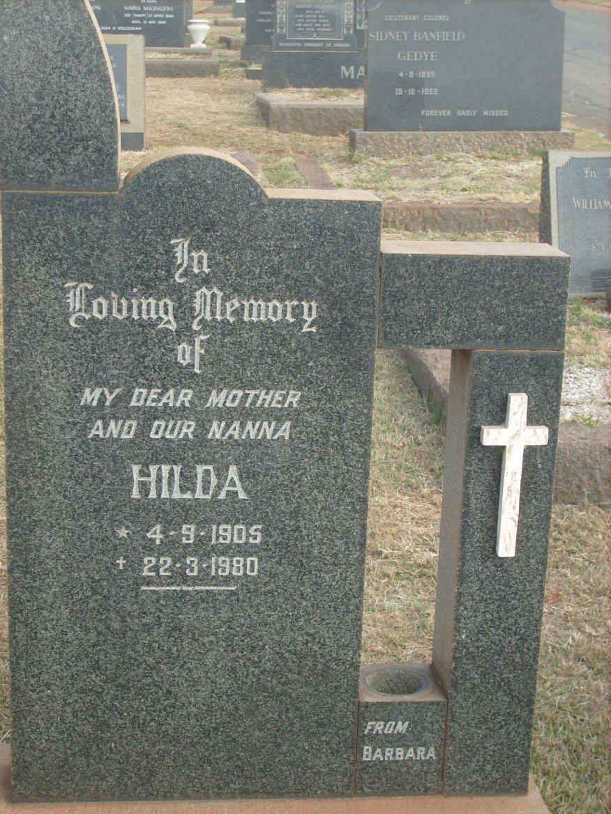 BELL Hilda 1905-1980