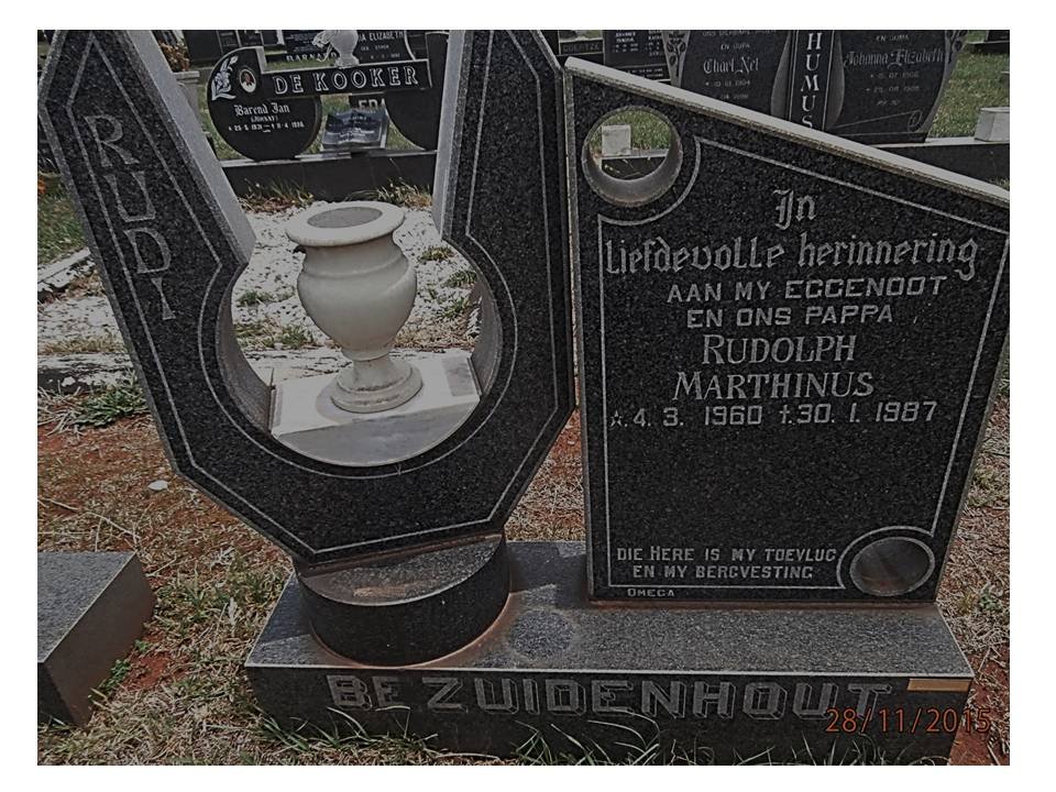 BEZUIDENHOUT Rudolph Marthinus 1960-1987