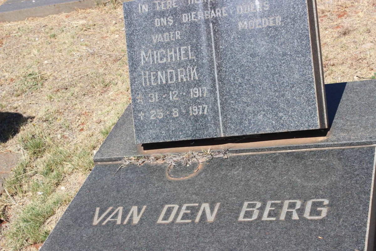 BERG Michiel Hendrik, van den 1917-1977