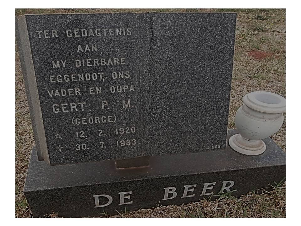 BEER Gert P.M., de 1920-1983