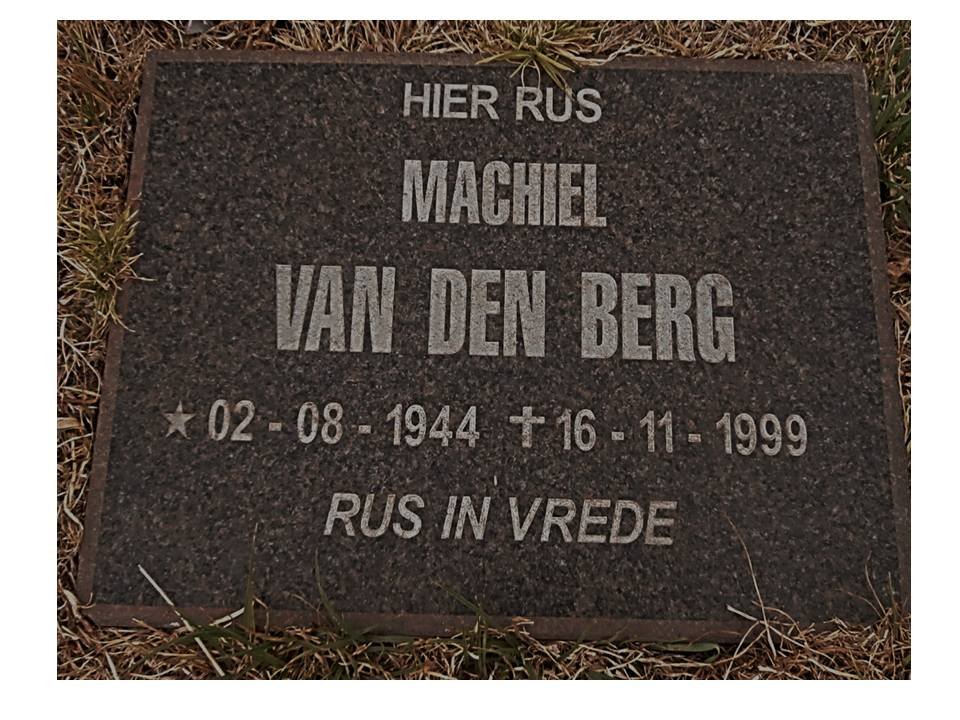 BERG Machiel, van den 1944-1999