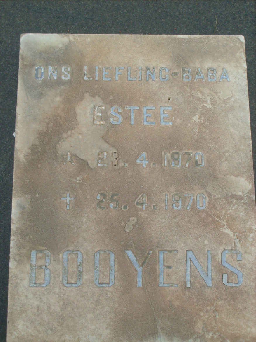 BOOYENS Estee 1970-1970