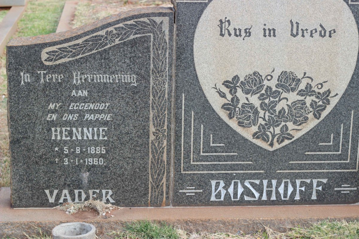 BOSHOFF Hennie 1885-1960