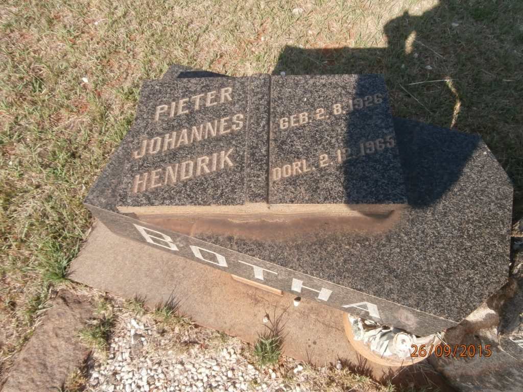 BOTHA Petrus Jacobus Hendrik 1918-1986 &amp; Naomi Elize 1918-1986