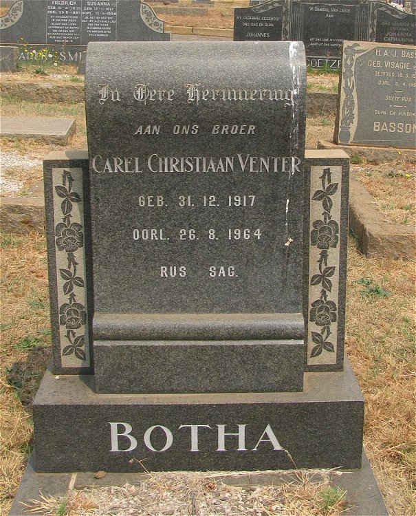 BOTHA Carel Christiaan Venter 1917-1964