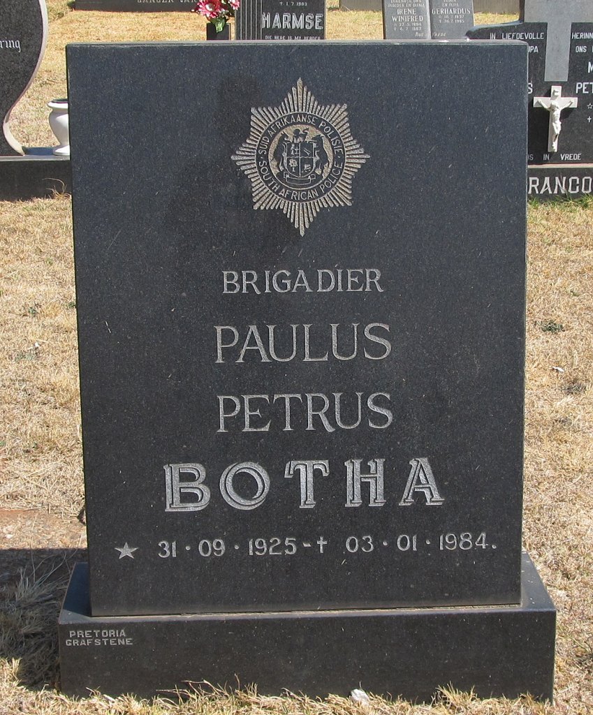 BOTHA Paulus Petrus 1925-1984