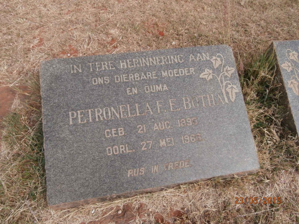 BOTHA Petronella F.E. 189?-1966