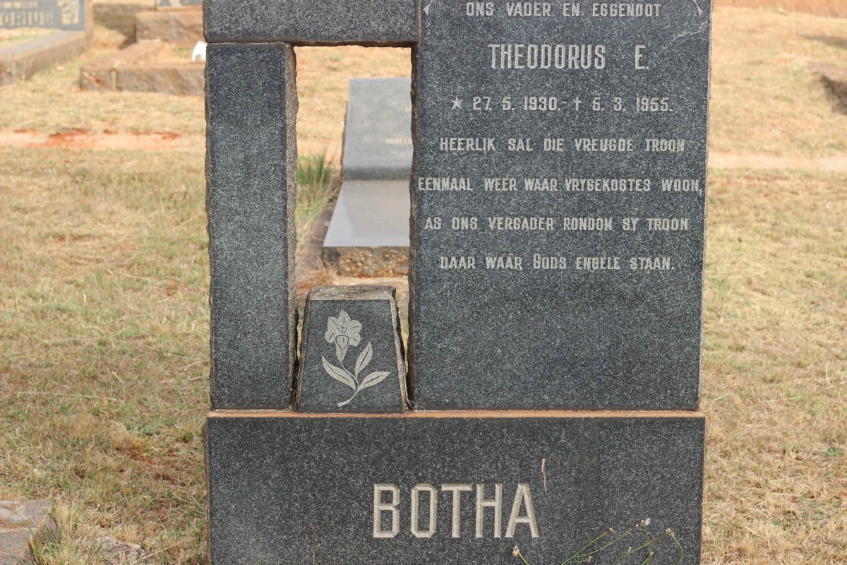 BOTHA Theodorus E. 1930-1955