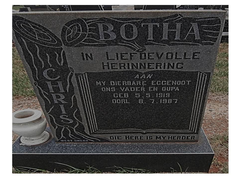 BOTHA Chris 1919-1989
