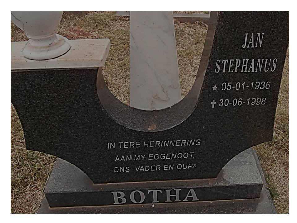 BOTHA Jan Stephanus 1936-1998