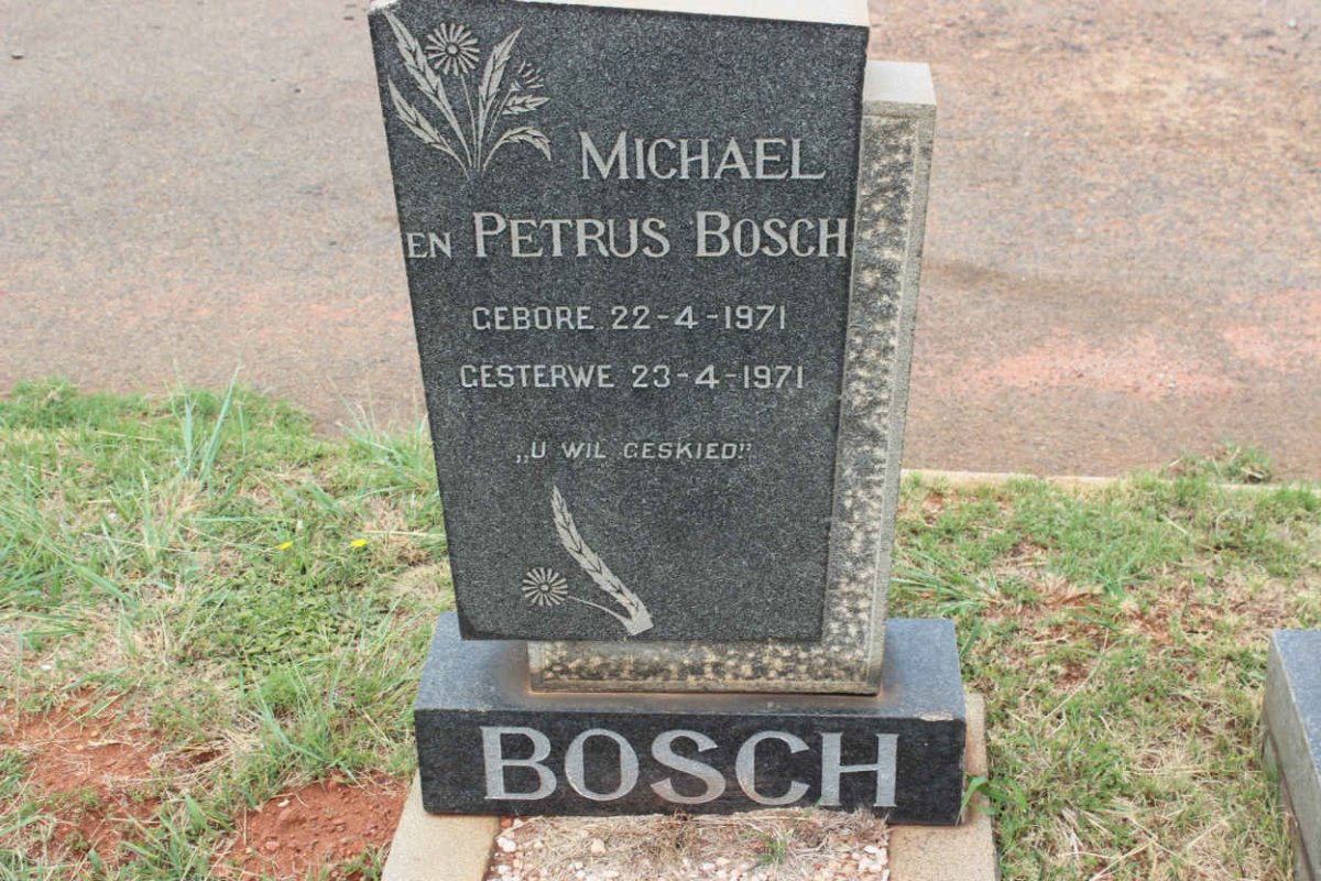 BOSCH Michael 1971-1971 :: BOSCH Petrus 1971-1971