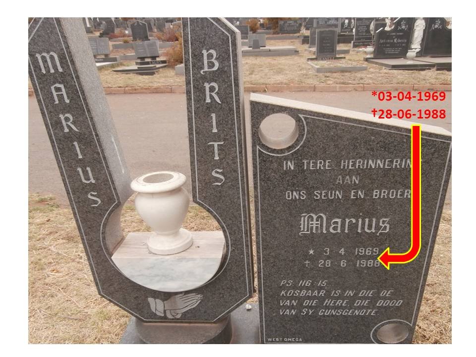 BRITS Marius 1969-1988