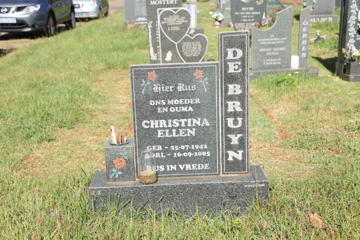 BRUYN Christina Ellen, de 1942-2005