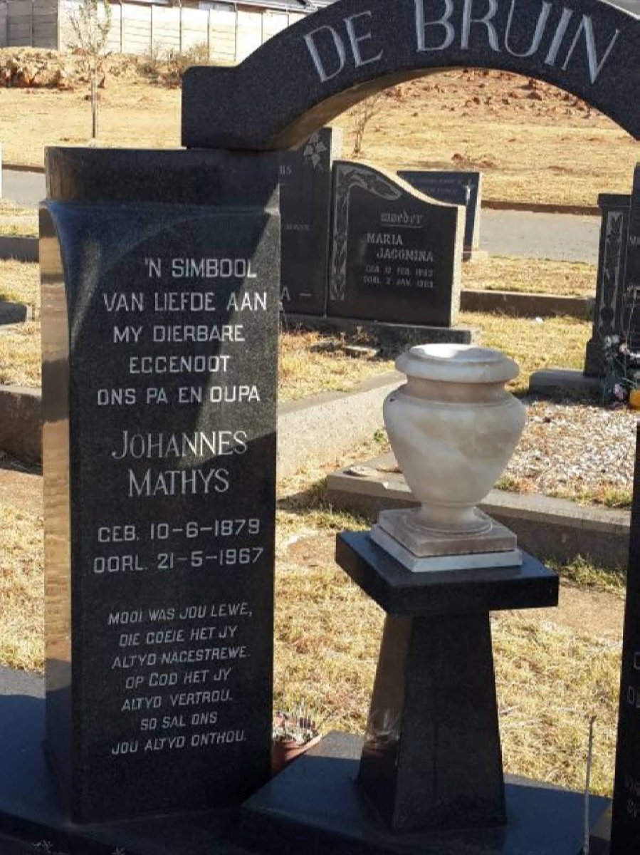 BRUIN Johannes Mathys, de 1879-1967
