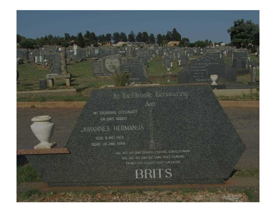 BRITS Johannes Hermanus 1913-1968