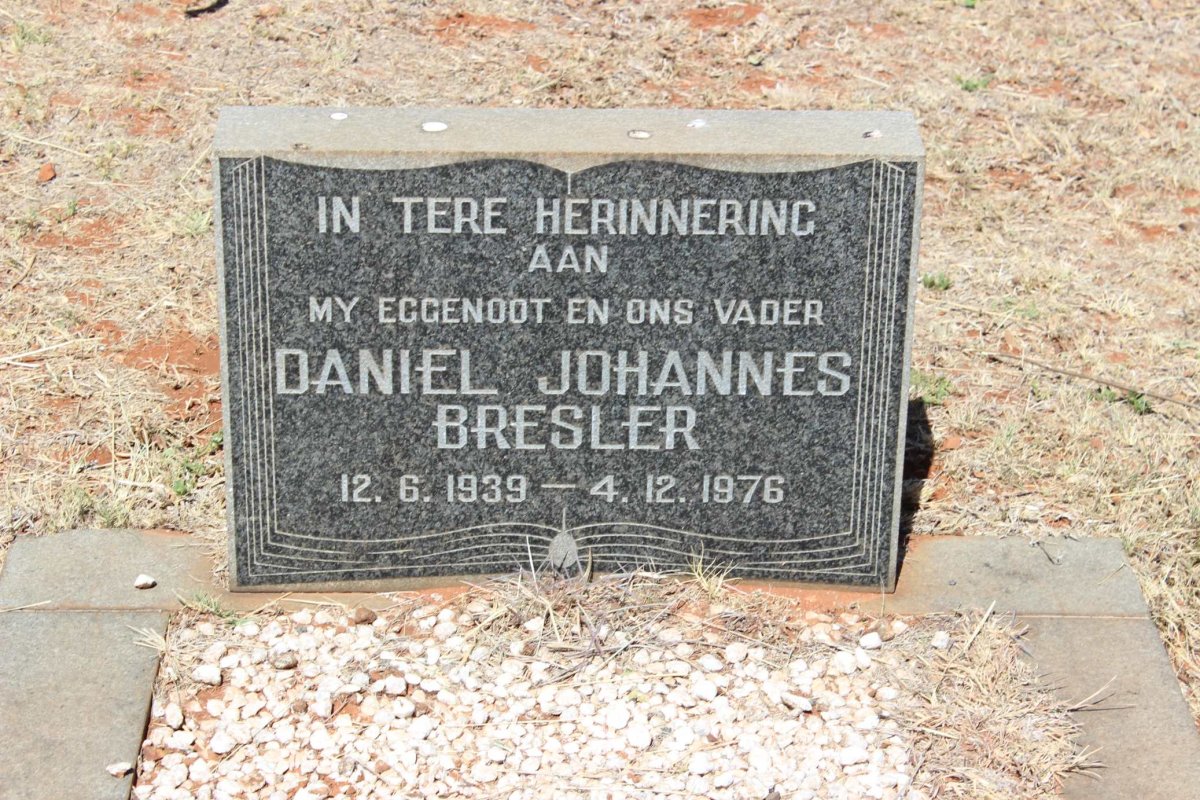 BRESLER Daniel Johannes 1939-1976