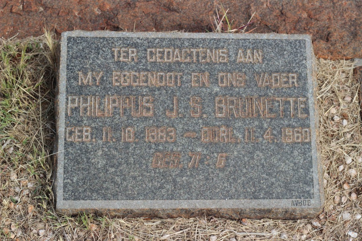 BRUINETTE Philippus J.S. 1883-1960