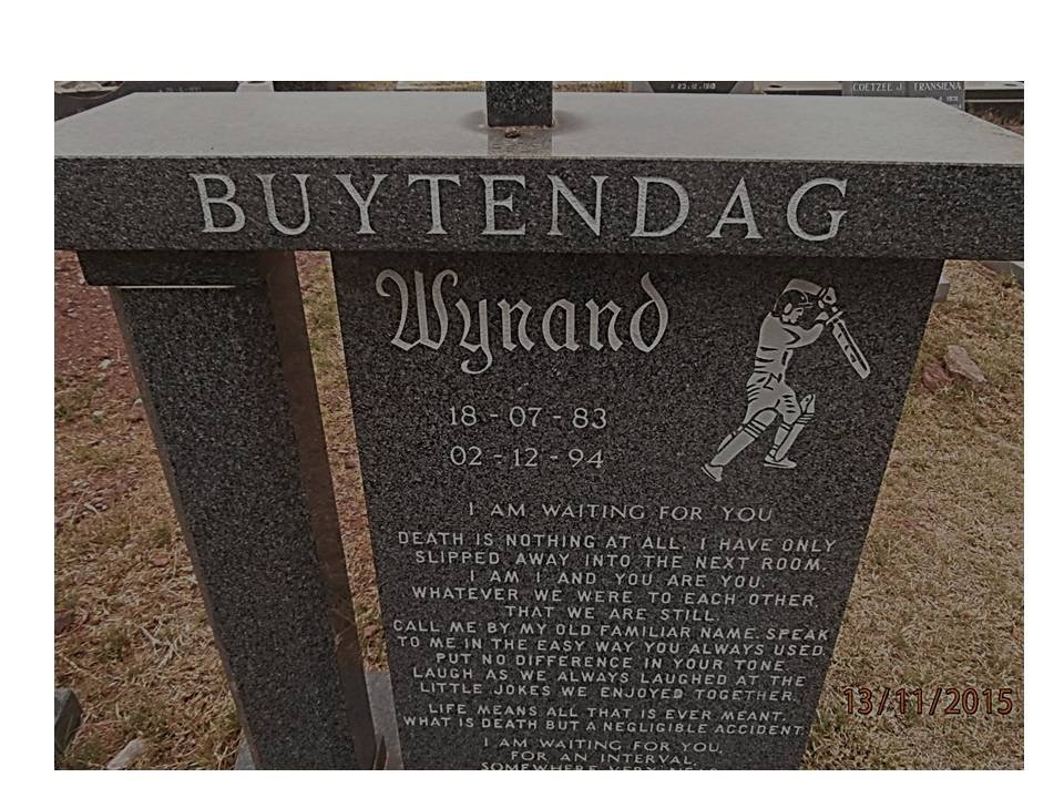 BUYTENDAG Wynand 1983-1994