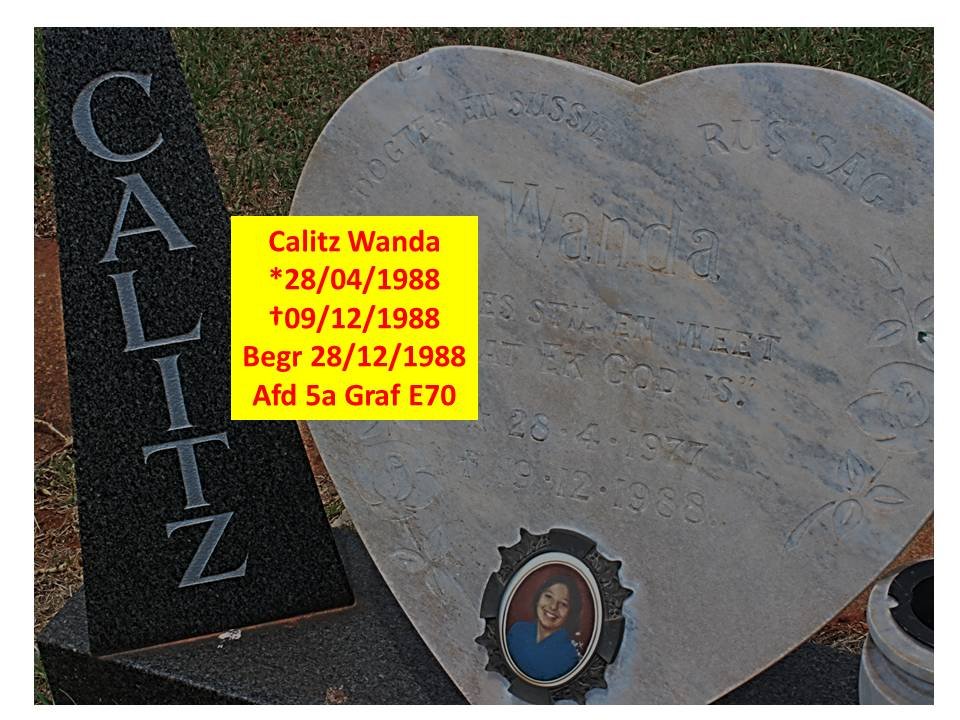 CALITZ Wanda 1977-1988