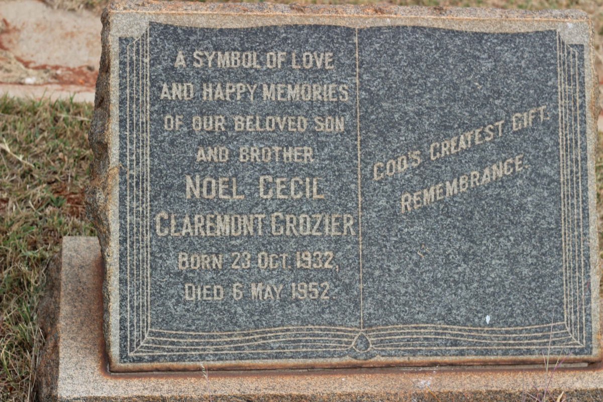 CROZIER Noel Cecil Claremont 1932-1952