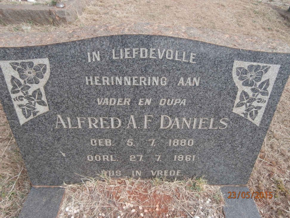 DANIELS Alfred A.F. 1880-1961