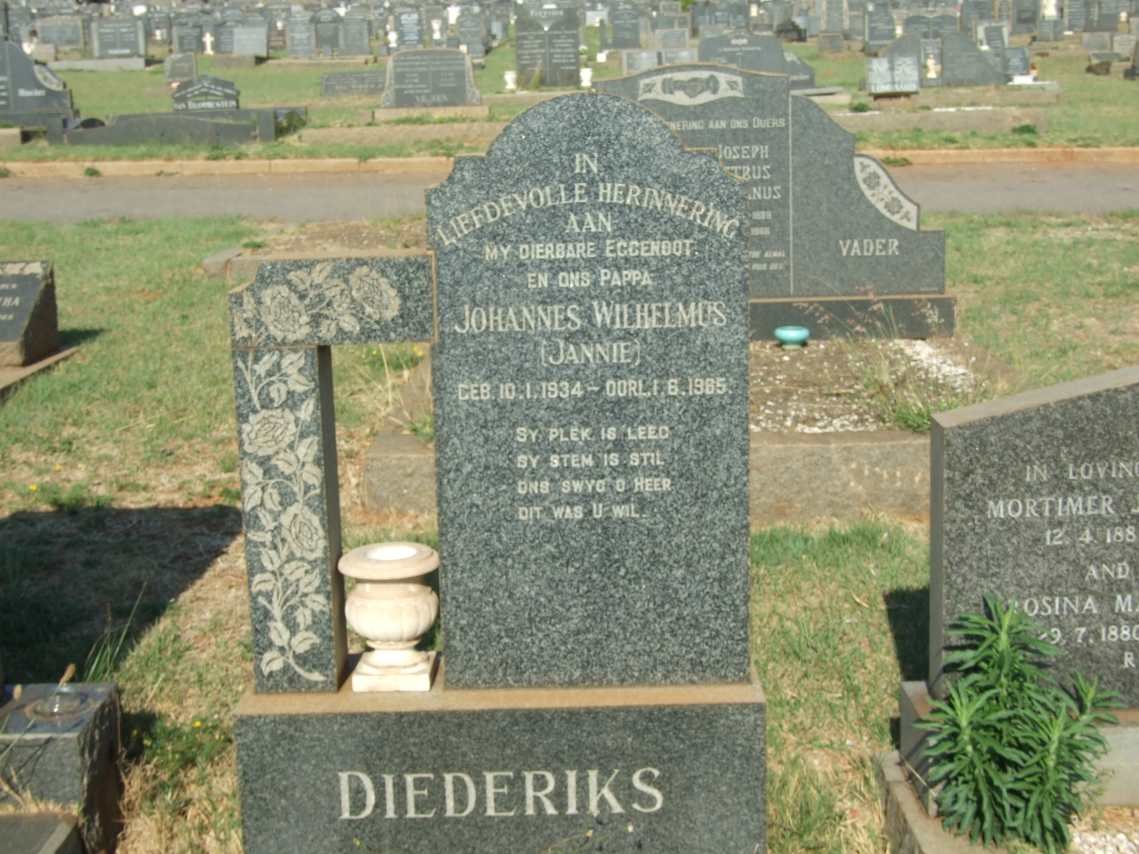 DIEDERIKS Johannes Wilhelmus 1934-1965