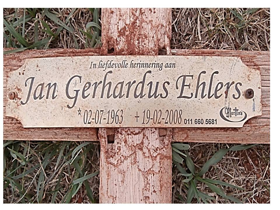 EHLERS Jan Gerhardus 1963-2008