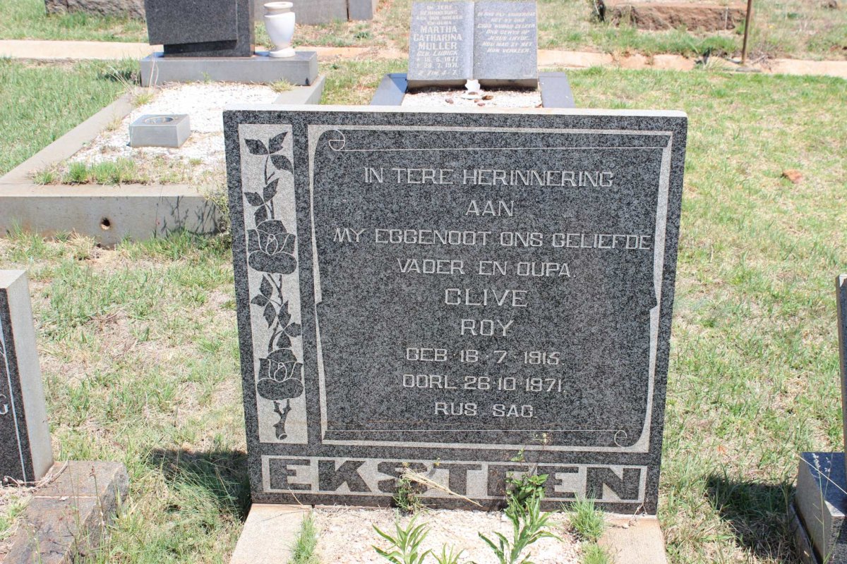 EKSTEEN Clive Roy 1915-1971