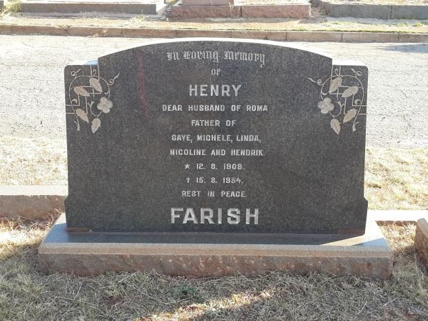 FARISH Henry 1909-1954