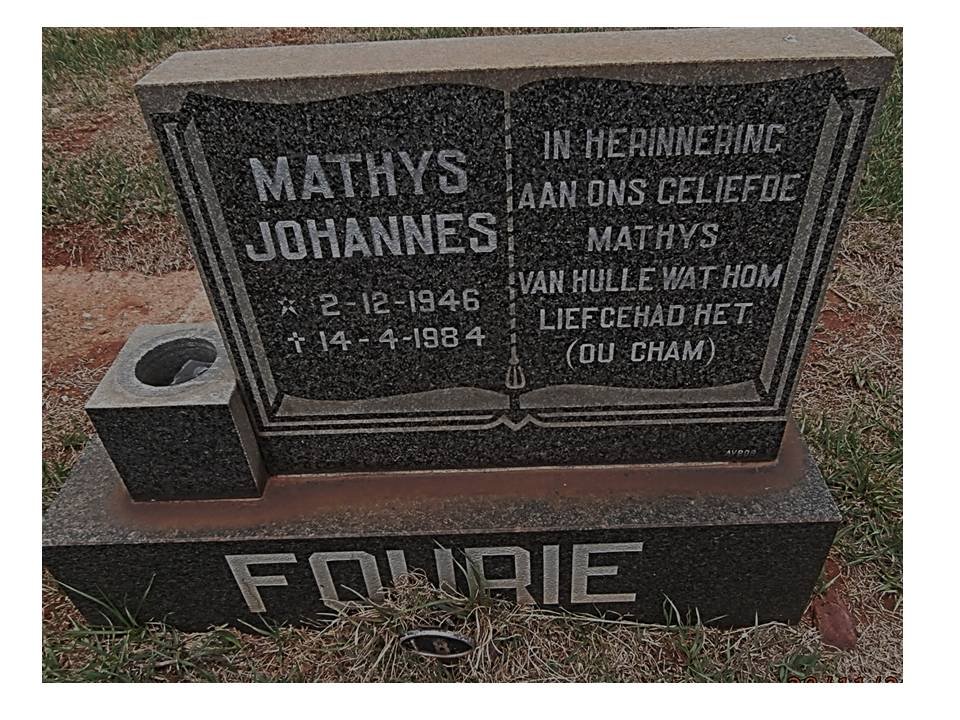 FOURIE Mathys Johannes 1946-1984