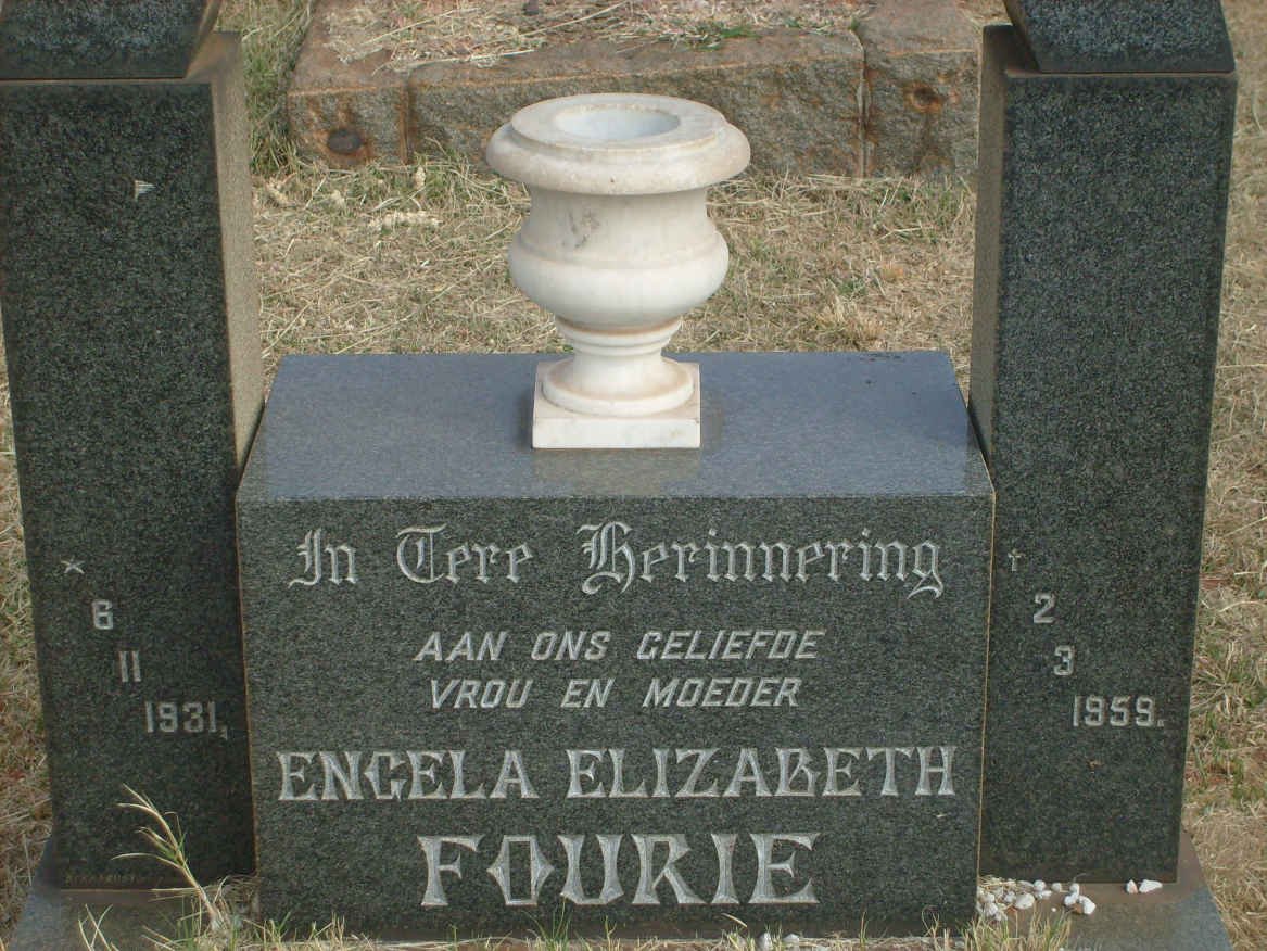 FOURIE Engela Elizabeth 1931-1959