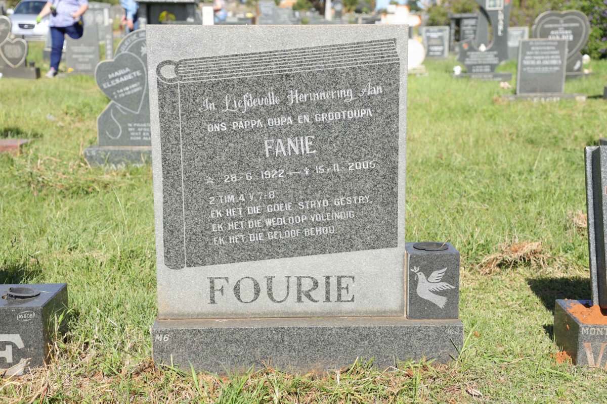 FOURIE Fanie 1922-2005