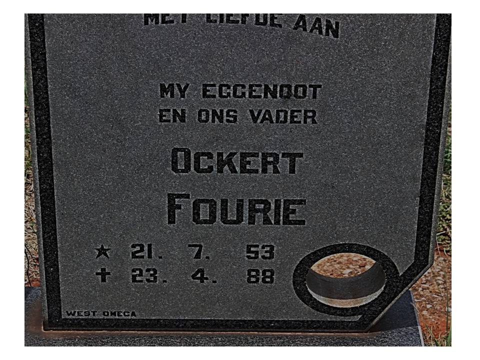 FOURIE Ockert 1953-1988