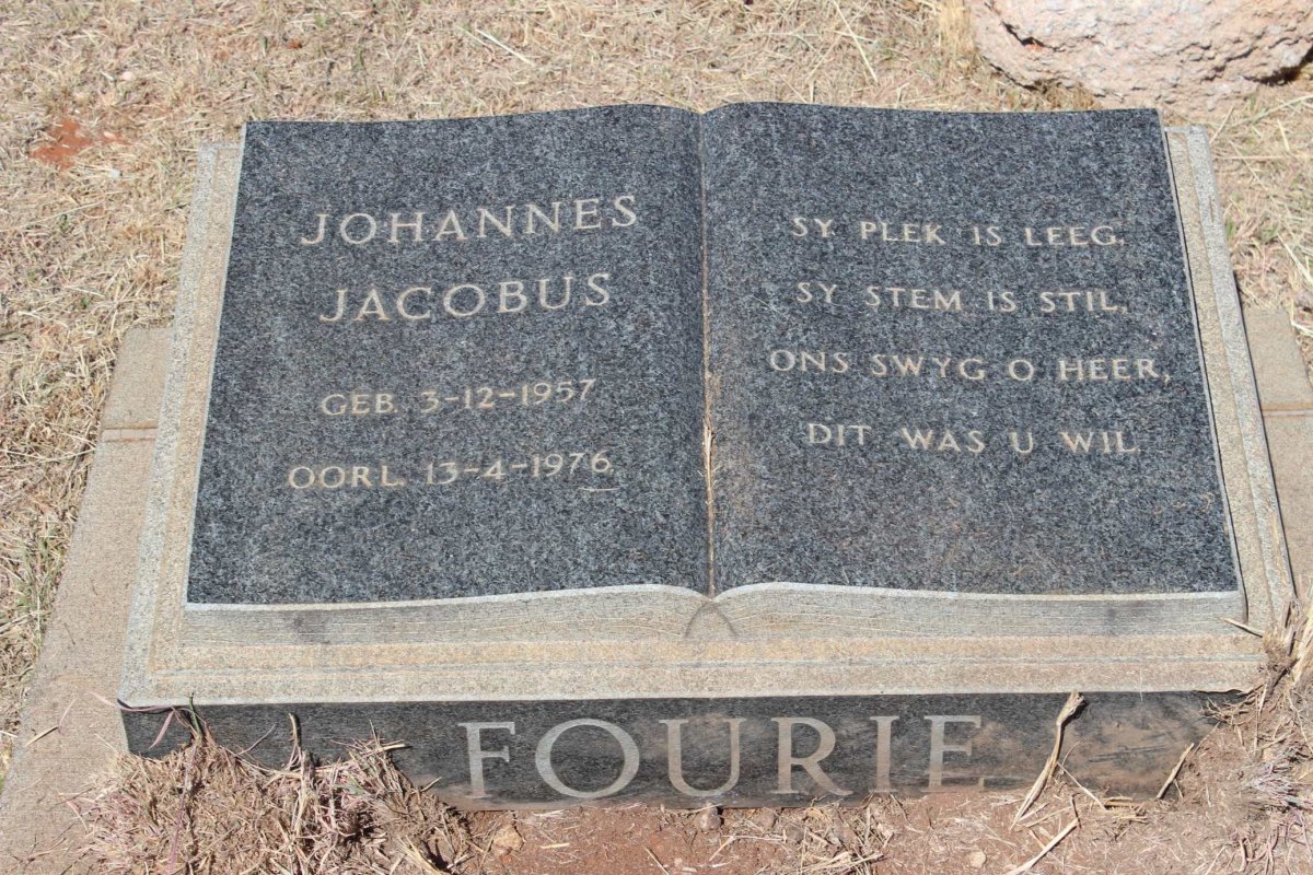 FOURIE Johannes Jacobus 1957-1976