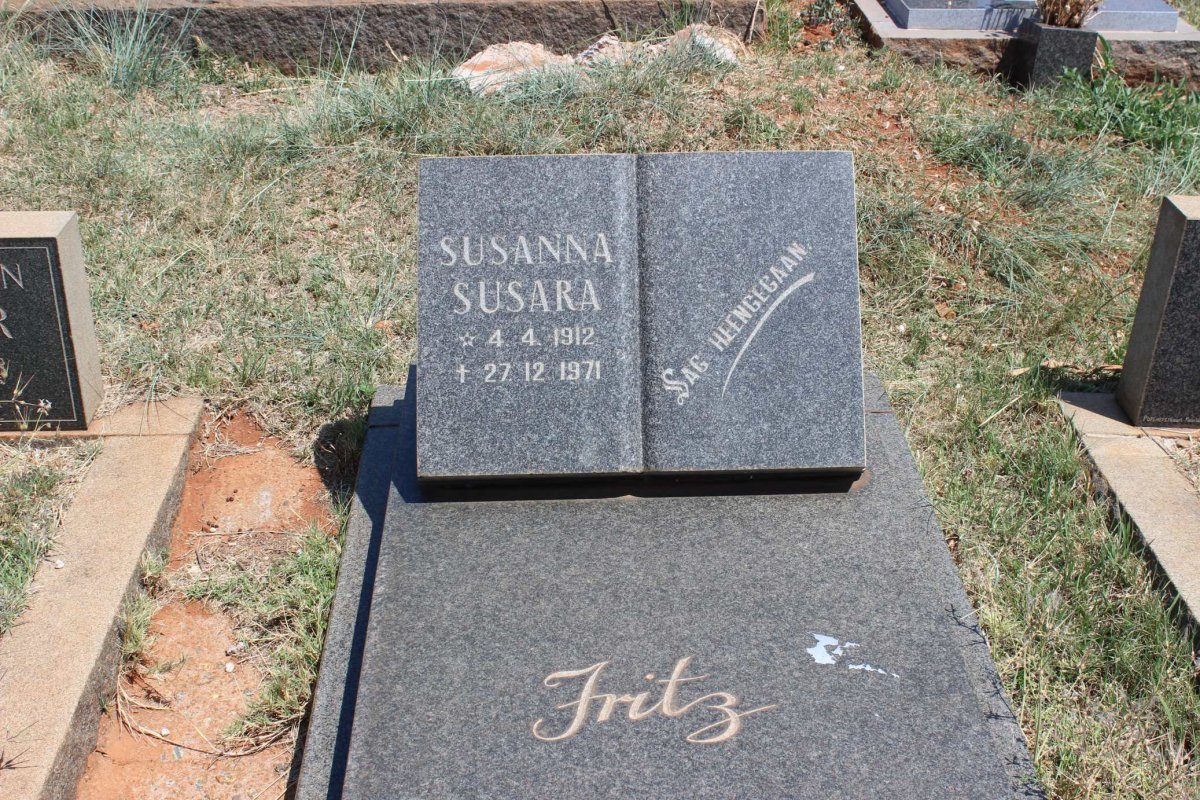 FRITZ Susanna Susara 1912-1971
