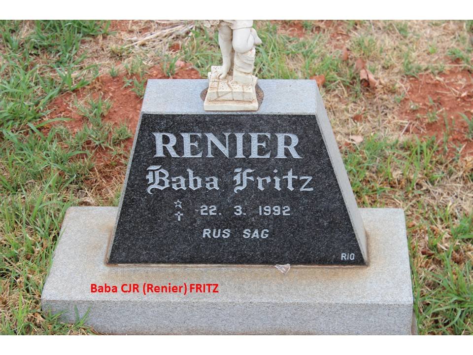 FRITZ Renier 1992-1992