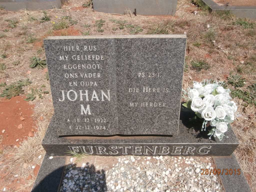 FURSTENBERG Johan M. 1922-1974