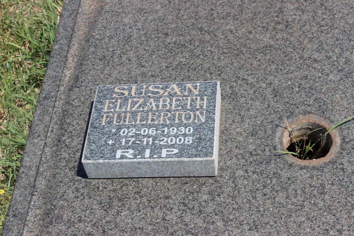 FULLERTON Susan Elizabeth 1930-2008