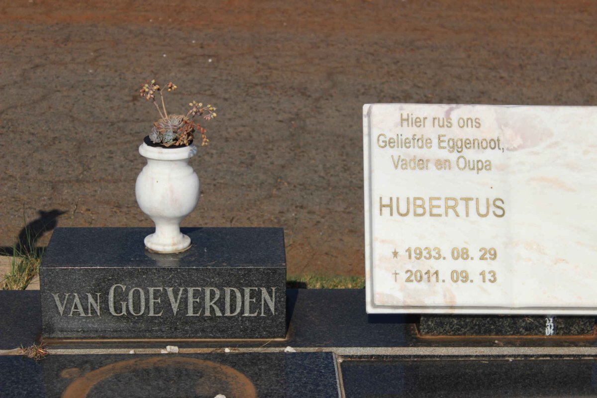 GOEVERDEN Hubertus, van 1933-2011